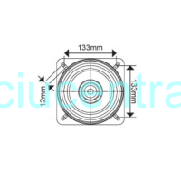 Sėdynės sukiojimo mechanizmas 16 cm